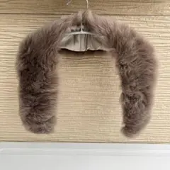 【元旦価格】ファー ティペット / ショール / マフラー グレージュ系 高級感