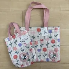 ミニーマウス　レッスンバック　シューズバック
