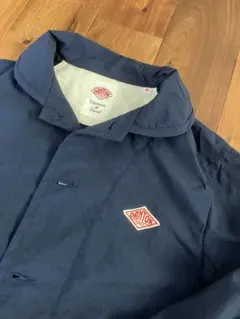 DANTON フード付きネイビーコート