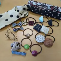 ヘアゴム・ヘアバンドセット 19個