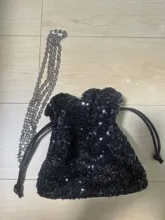 ジュンヤワタナベ コムデギャルソン チェーン スパンコール ポシェット