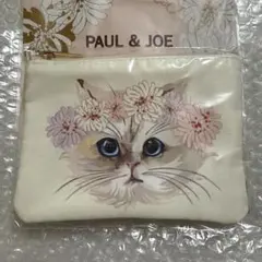 PAUL & JOE オリジナル ミニポーチ 猫 花冠のサムネイル