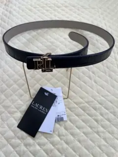 LAUREN RALPH LAUREN ブラックレザーベルト size XS