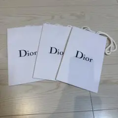 Dior ショップ袋 3枚セット ホワイト