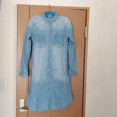 GUライトブルーデニムシャツ Sサイズ
