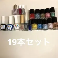 ネイル19本セット 多色 グリッター