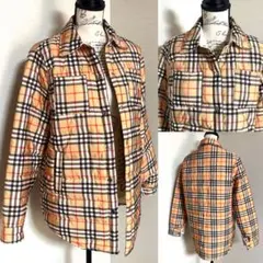 タータンチェック デザイン ミドル丈 中綿 ジャケット コート アウター