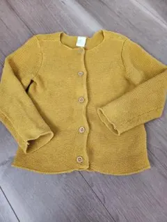 H&M ニットカーディガン 98cm マスタード