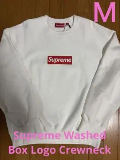 Supreme Washed Box Logo Crewneck 