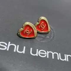 ccロゴハートゴールドピアス