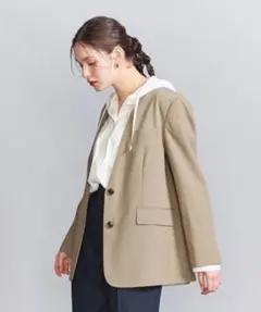 BEAUTY&YOUTH カットオフ カラーレス ジャケットのサムネイル