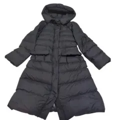 ユニクロジルサンダー　ウルトラライトダウンフーデットコート　ロング　ブラック　M