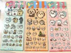 【韓国限定】6枚セット+おまけ1枚付 ちいかわ ５サイズステッカーぷっくりシール