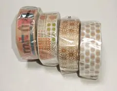 mt ／マスキングテープ 4個セット★茶系★