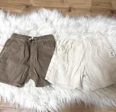 ZARAキッズ　ダメージ風ハーフパンツ２枚