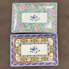 龍峰窯 長角皿 金彩 染付 和食器 - メルカリ