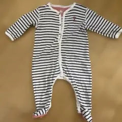 Petit Bateau ストライプロンパース