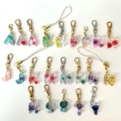 ハンドメイド アルファベット レジンミニチャーム