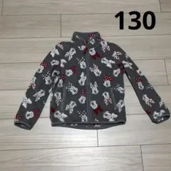 ユニクロ　フリース　ジャケット　パーカー　ミニーちゃん　グレー　130