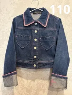 ヒロミチナカノ　ハート　デニムジャケット