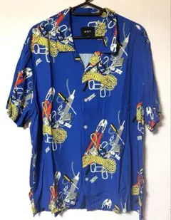 HUF レーヨンアロハシャツ　Lサイズ オープンカラーシャツ　ハフのサムネイル