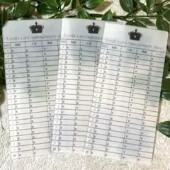 家計管理 クレカ管理シート☆普通紙変更可能
