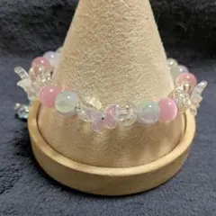 ハンドメイド ブレスレット 蝶モチーフ