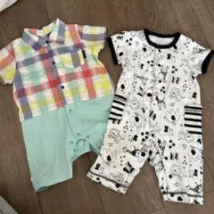 Combi mini 動物柄ロンパース 70cm