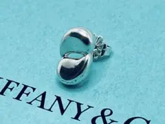 h492 ティファニー　ダブル　ティアドロップ　ピアス　片耳　シルバー　925