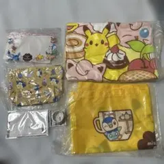 ポケモン ミスド まとめ売り エコバッグ バスタオル ポーチ マステ 未使用
