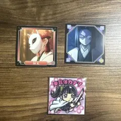鬼滅の刃 シール3枚セット(錆兎、栗花落カナヲ、産屋敷耀哉)