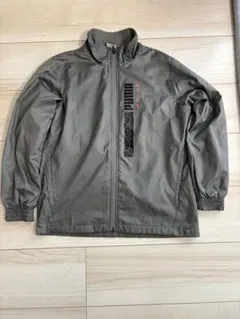 PUMA プーマ ウィンドブレーカー 140 グレー キッズ