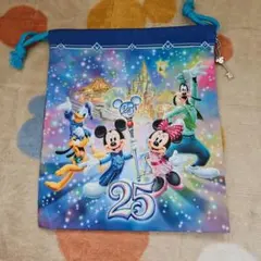 【新品】ディズニーランド25周年　巾着