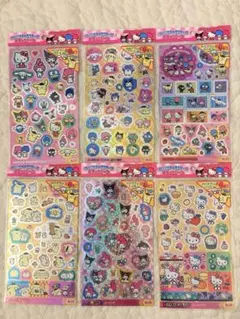 サンリオキャラクターズ キラッとシール 全6種 コンプリート セット