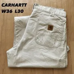 カーハートB151 タン ペインターパンツ W36 L30 ダメージ ワーク古着
