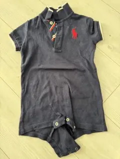 Ralph Lauren ネイビー ポロロンパース 3M