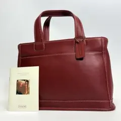 【極美品】COACH オールドコーチ ブリーカー ハンドバッグ トート レザー
