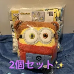 【新品】ミニオン プラチナムザッカ fuwa&hug ブランケット＆ぬいぐるみ