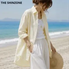 美品✨ザ シンゾーン ビッグシャツ オックスフォード 黄 F 23SSのサムネイル