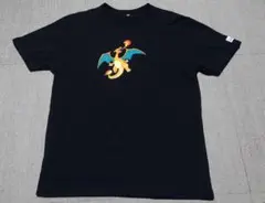 リザードン Tシャツ 黒 ポケモンデザインラボ
