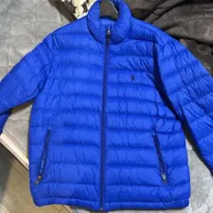 POLO 青色 キルティングダウンジャケット