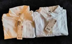 ユニクロ ホワイト長袖シャツ2枚セット S