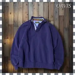 ORVIS オービス 1/4 ジップ スウェットトレーナーL