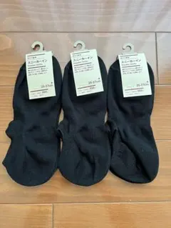無印良品　足なり直角スニーカーイン　3足セット