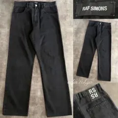 RAF SIMONS 《ワイドシルエット》ブラック デニム ジーンズ E4970のサムネイル