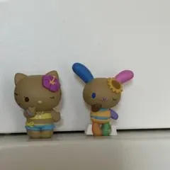 日焼け キティ ウサハナ ビーチスタイル フィギュア ガチャガチャ カプセルトイ