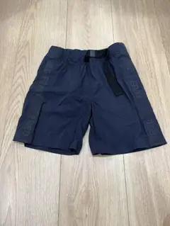 【美品】フレッドペリーネイビー ハーフパンツ サイドロゴ入り 98cm