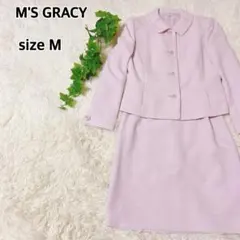 M'S GRACY サイズM ピンク スカート スーツセットアップ
