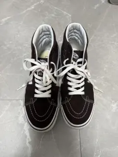 VANS スケートハイ ハイカットスニーカー ブラウン 25cm 茶色