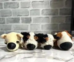 犬のぬいぐるみ4体セット